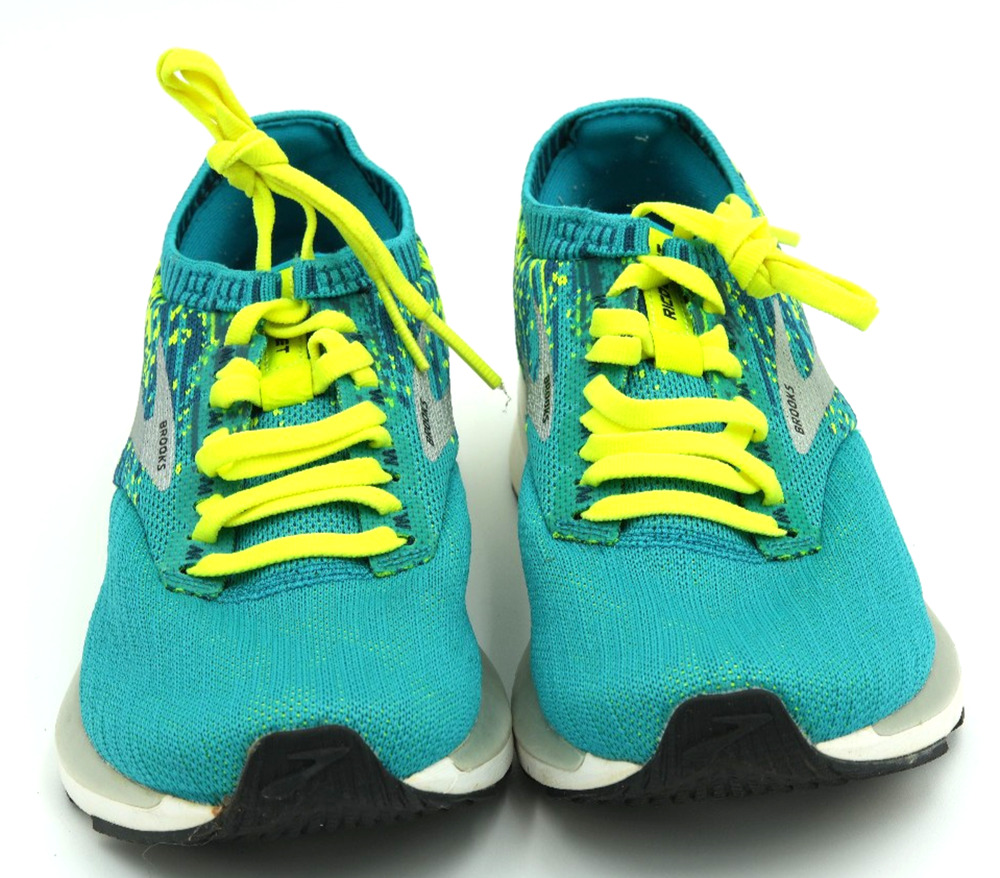 Brooks Womens Ricochet 1202821B430 Blue Green Running Sneakers Shoes Size 7 B